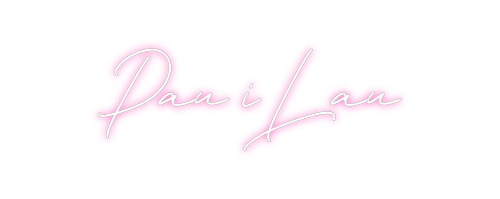 Neon personalizado: Pau i Lau