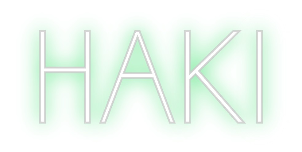 Neon personalizado: HAKI