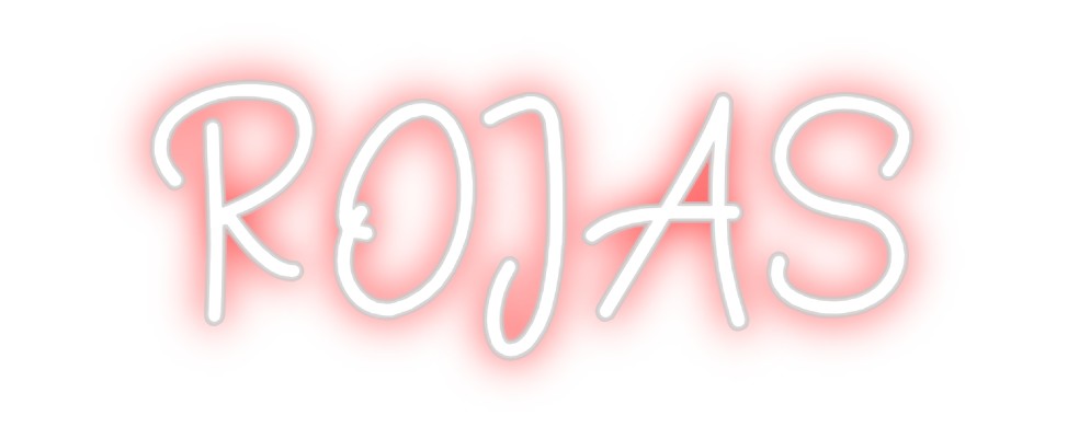 Neon personalizado: ROJAS