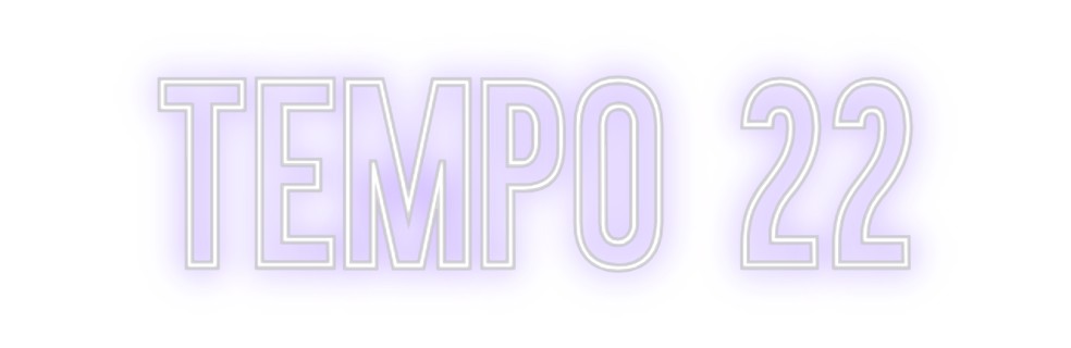 Neon personalizado: TEMPO 22