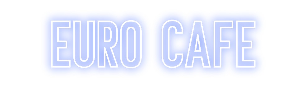 Neon personalizado: EURO CAFE