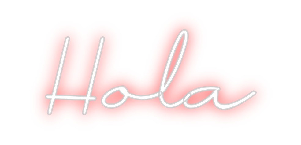 Neon personalizado: Hola
