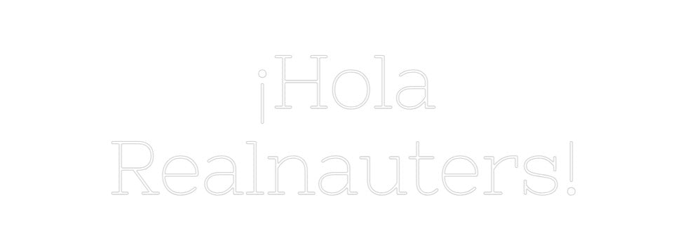 Neon personalizado: ¡Hola
Realna...