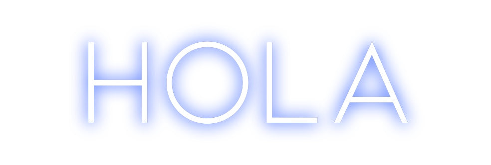 Neon personalizado: Hola