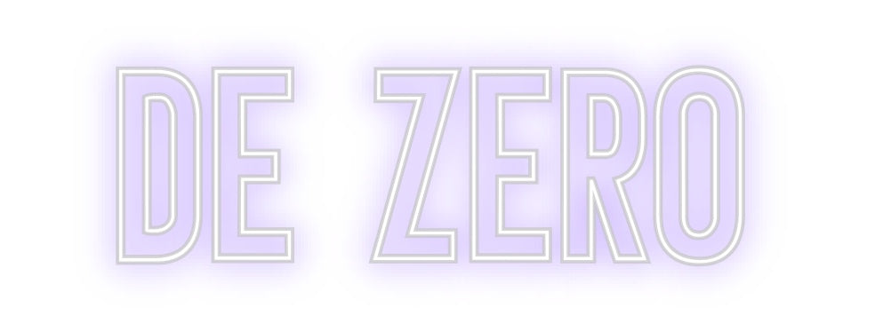 Neon personalizado: De Zero