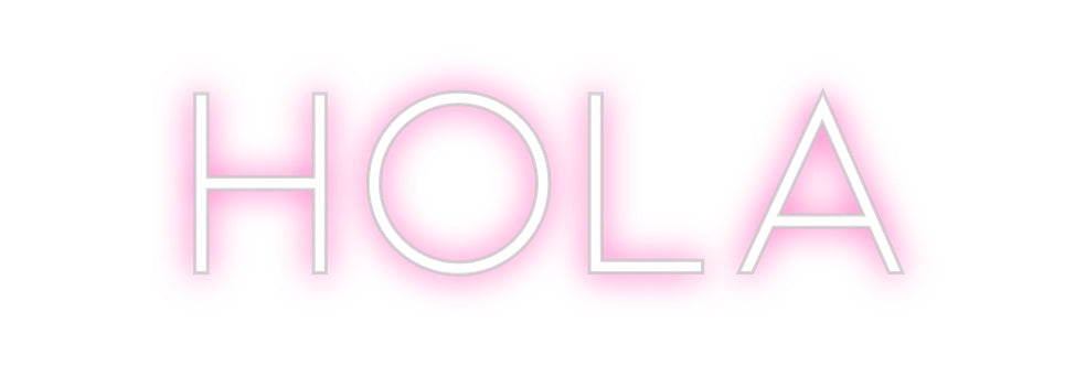 Neon personalizado: Hola