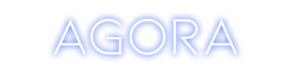 Neon personalizado: AGORA