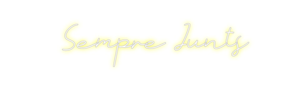 Neon personalizado: Sempre Junts