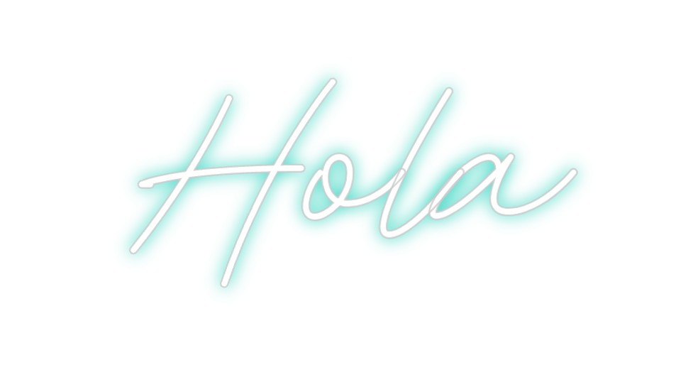 Neon personalizado: Hola
