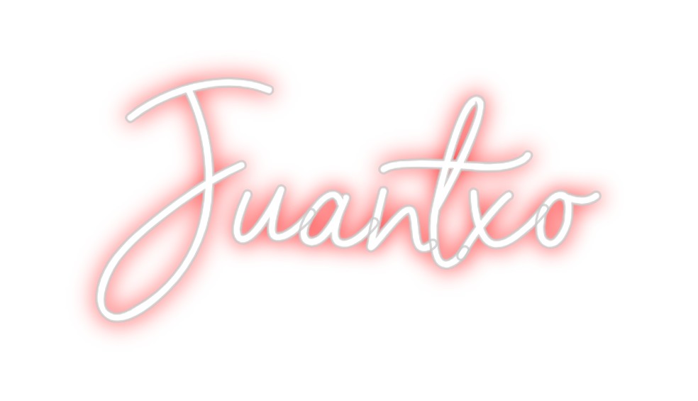 Neon personalizado: Juantxo