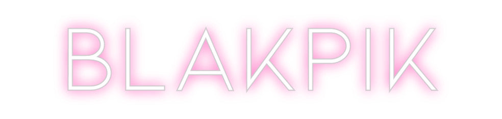 Neon personalizado: blakpik