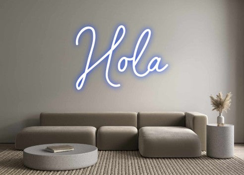 Neon personalizado: Hola