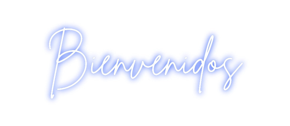 Neon personalizado: Bienvenidos