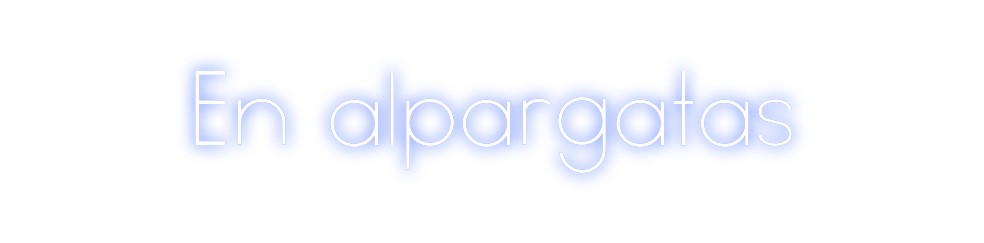 Neon personalizado: En alpargatas