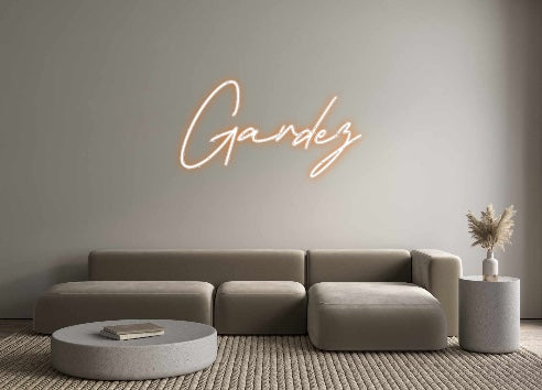 Neon personalizado: Gardez