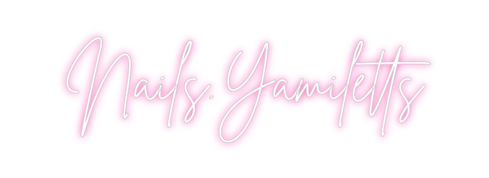 Neon personalizado: Nails.Yamiletts
