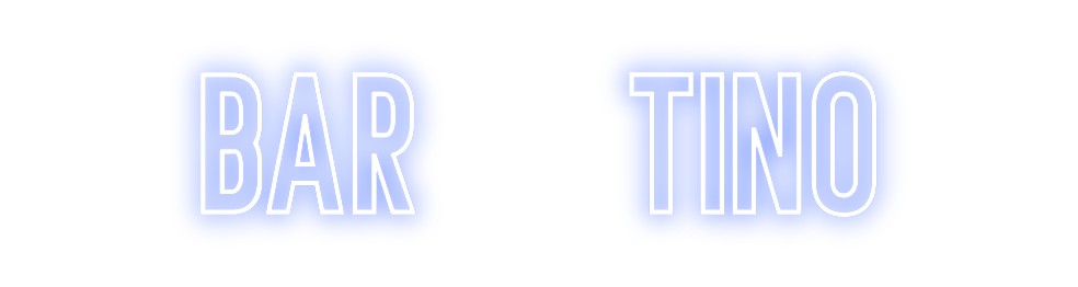 Neon personalizado: BAr tino