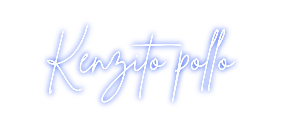 Neon personalizado: Kenzito pollo