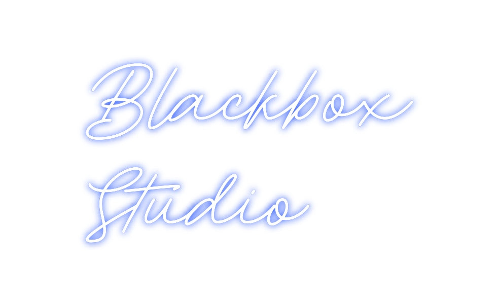 Neon personalizado: Blackbox
...