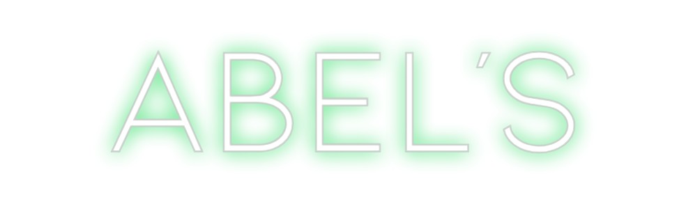Neon personalizado: Abel's