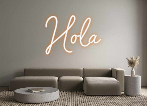 Neon personalizado: Hola