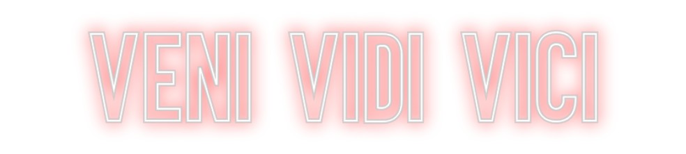 Neon personalizado: Veni vidi vici