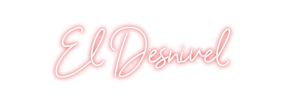Neon personalizado: El Desnivel