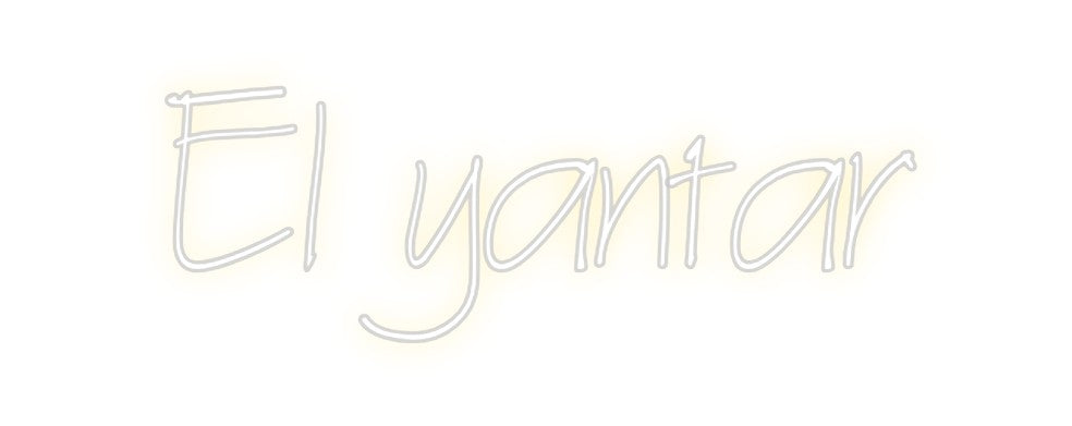 Neon personalizado: El yantar