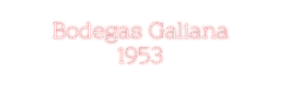 Neon personalizado: Bodegas Galia...