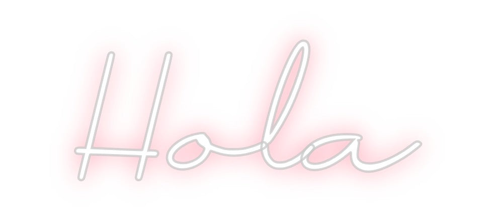 Neon personalizado: Hola