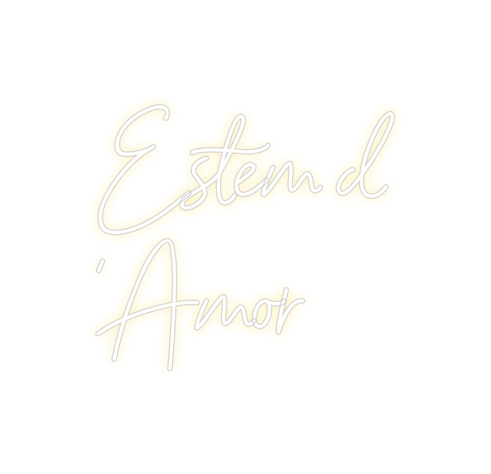 Neon personalizado: Estem d
’Amor