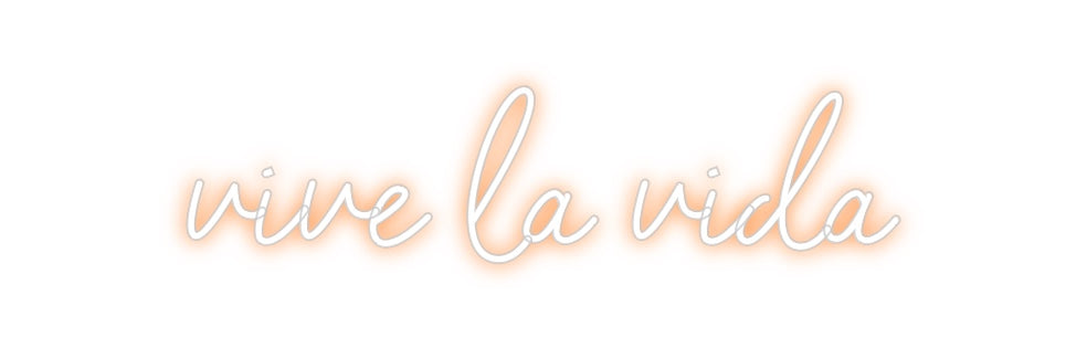 Neon personalizado: vive la vida