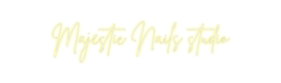 Neon personalizado: Majestic Nail...