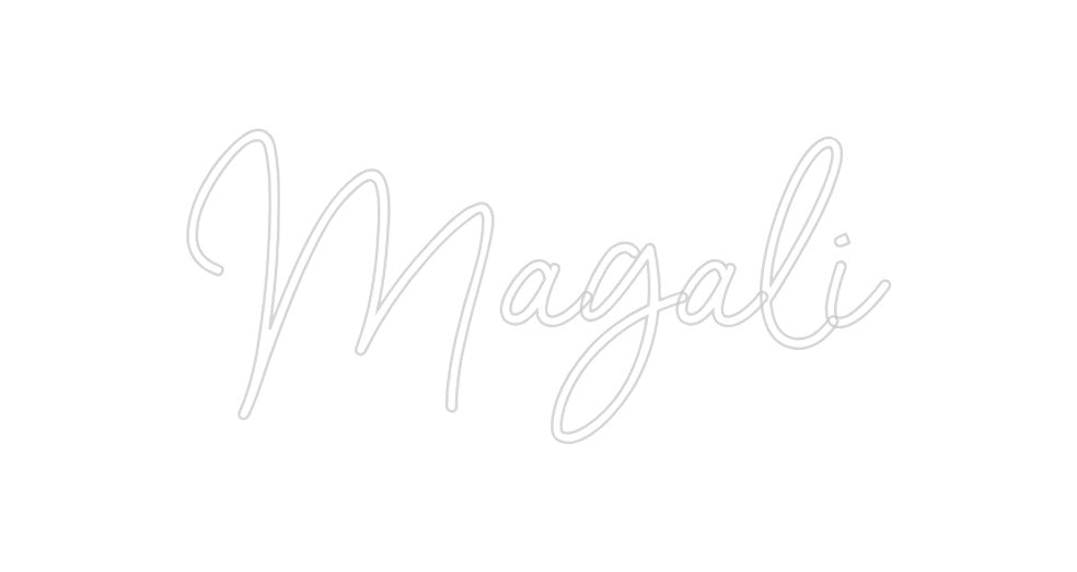 Neon personalizado: Magali