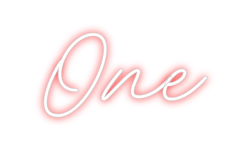 Neon personalizado: One