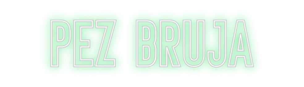 Neon personalizado: PEZ BRUJA