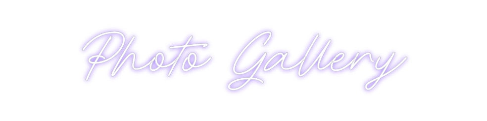 Neon personalizado: Photo Gallery