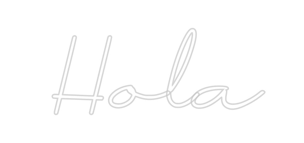 Neon personalizado: Hola