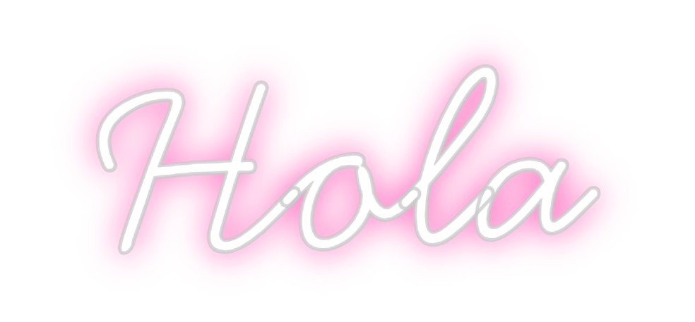 Neon personalizado: Hola