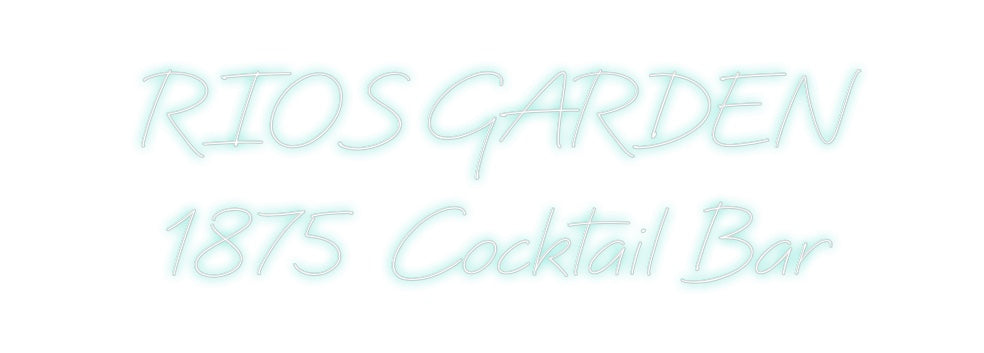 Neon personalizado: RIOS GARDEN ...
