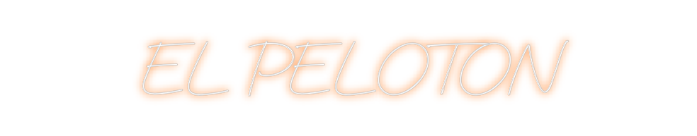 Neon personalizado: EL PELOTON