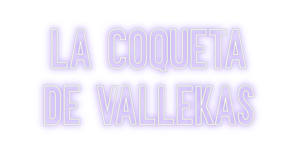 Neon personalizado: La Coqueta
d...