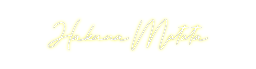 Neon personalizado: Hakuna Matata