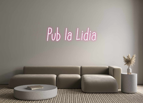 Neon personalizado: Pub la Lidia