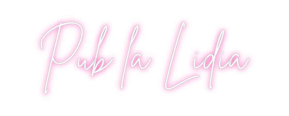 Neon personalizado: Pub la Lidia