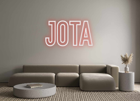 Neon personalizado: Jota