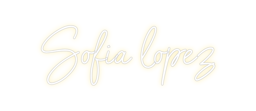 Neon personalizado: Sofía lopez