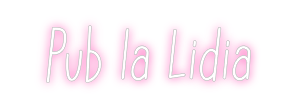 Neon personalizado: Pub la Lidia
