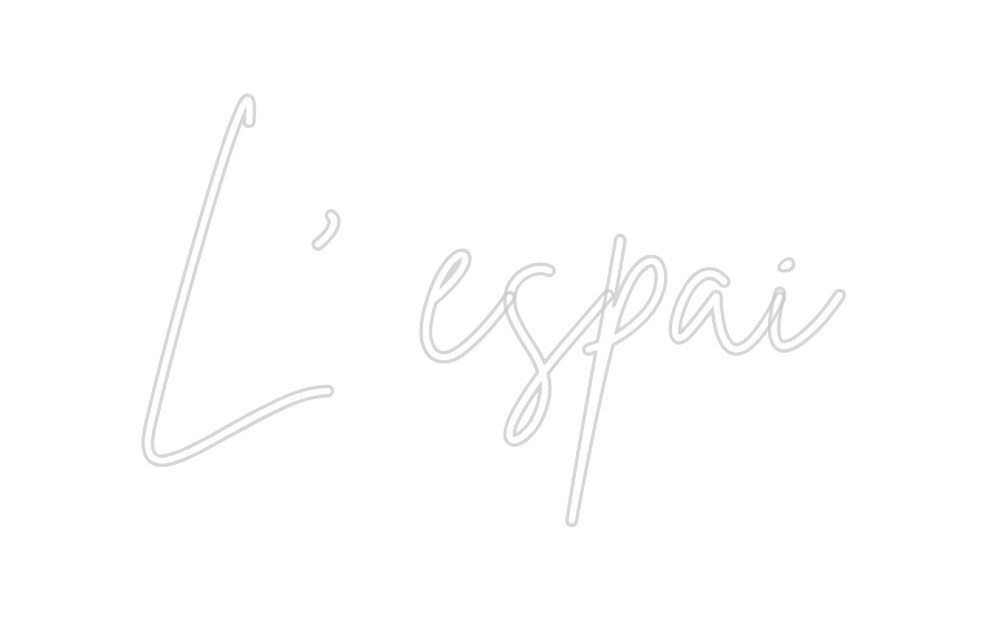 Neon personalizado: L' espai