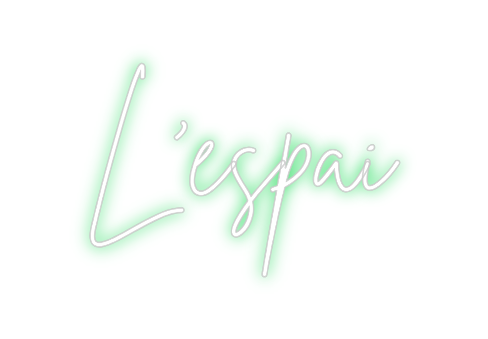 Neon personalizado: L'espai